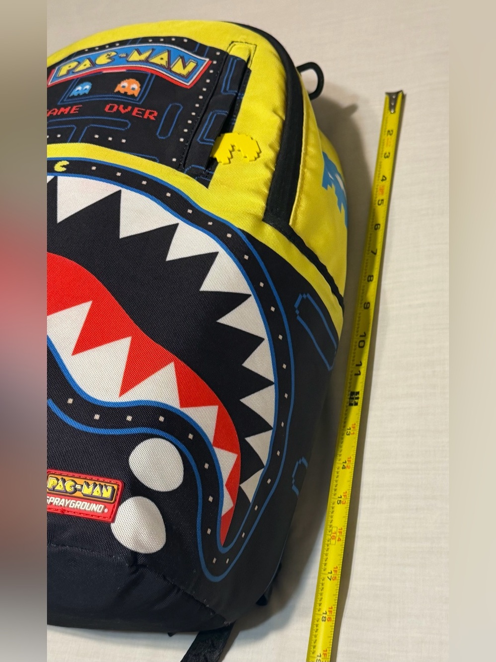 Sprayground Pac-Man Arcade Yellow & Black Backpack - Picture 14 of 16